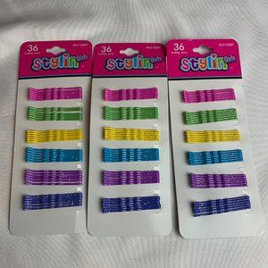 Stylin Hair Bobby Pins   3 packs with 36pcs each